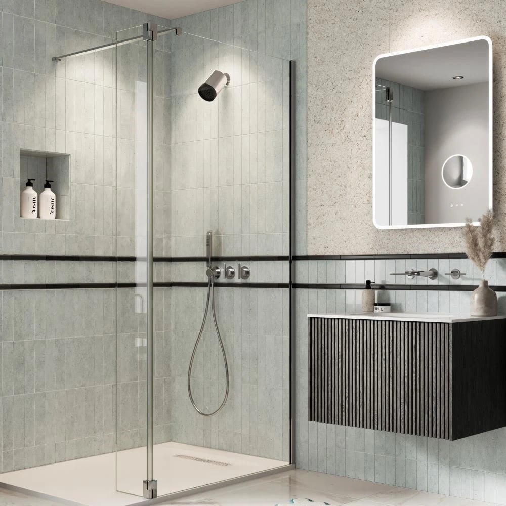 2 handle shower head and handset