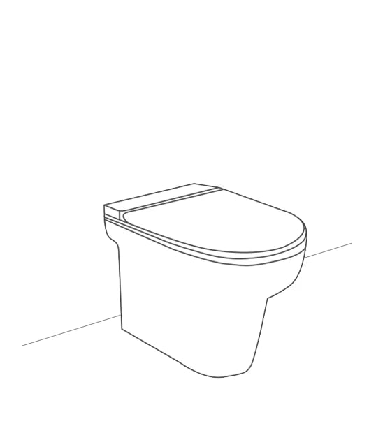 Back to wall with floor