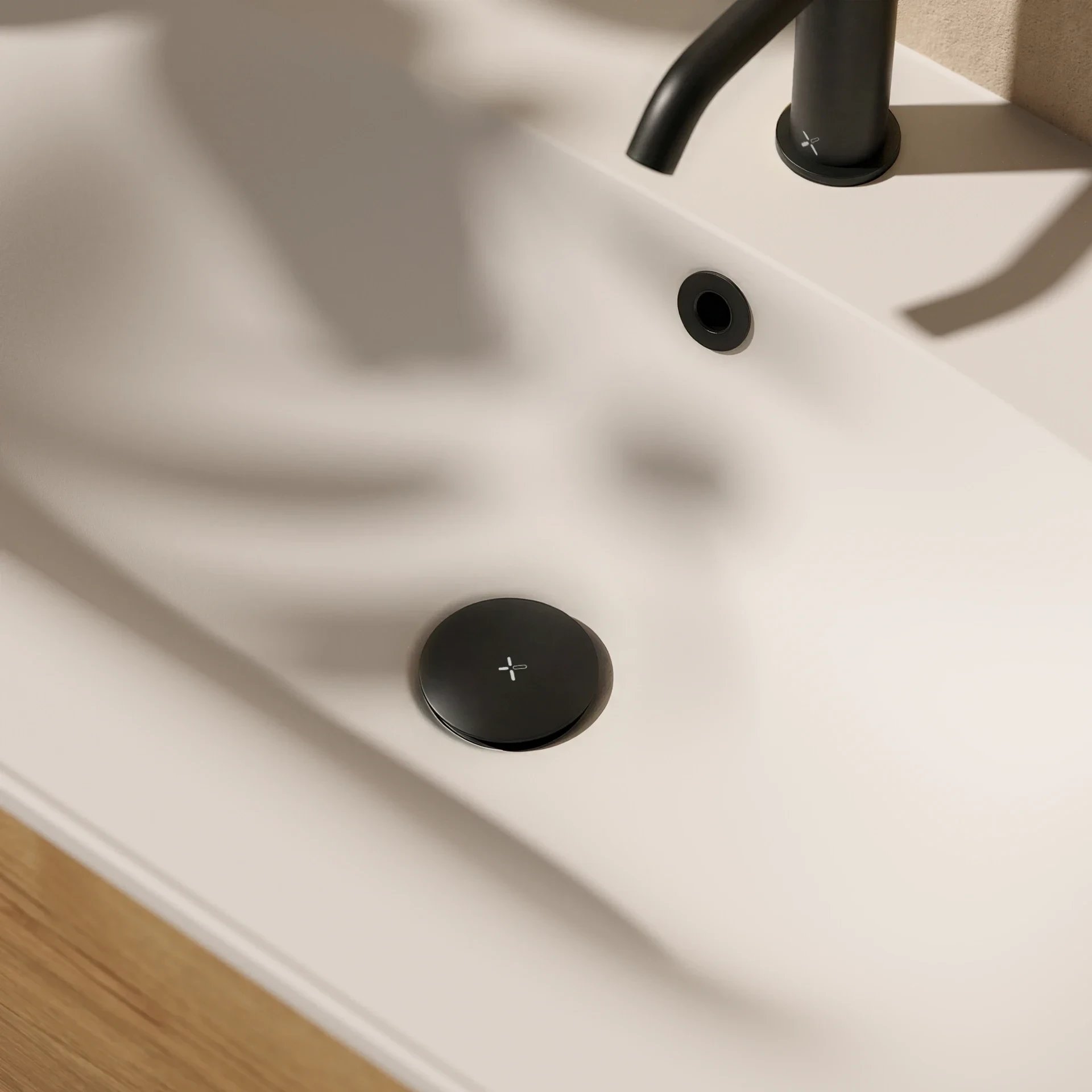 Universal Basin Waste in Matt Black