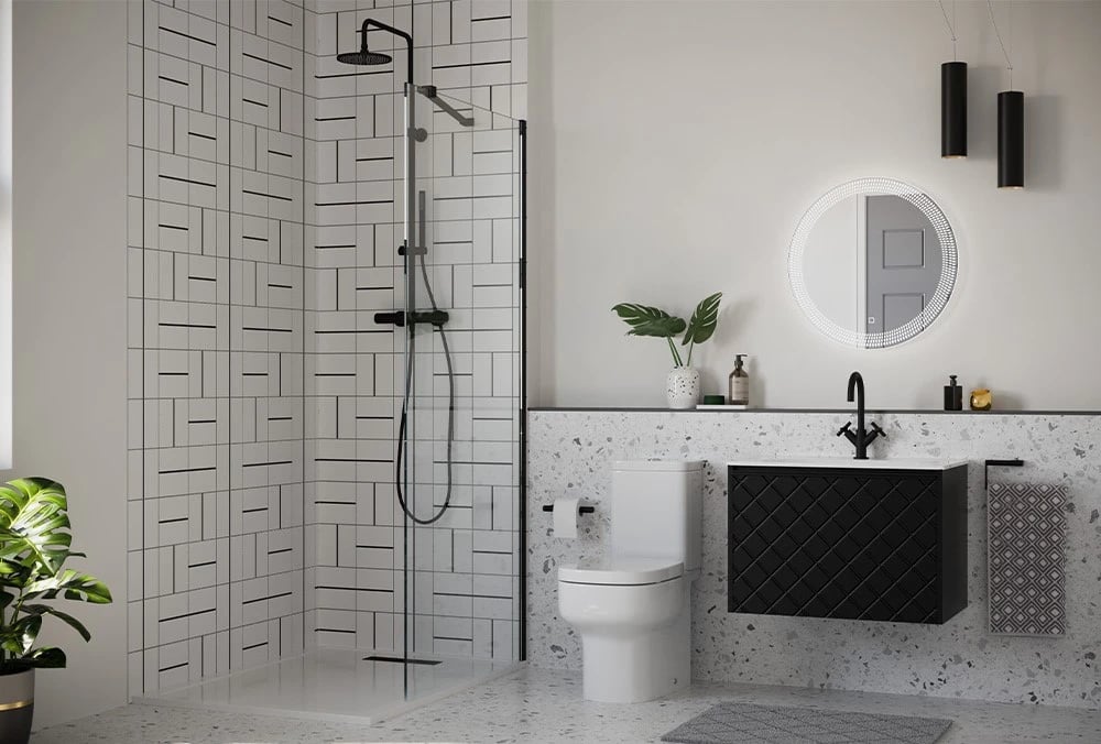 Engineered stone shower tray