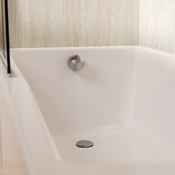 Bath Extended Pop Up Waste with Filler 90cm Chrome