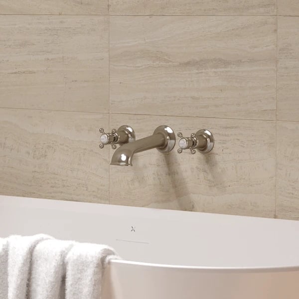 Belgravia Bath 3 Hole Set Wall Mounted