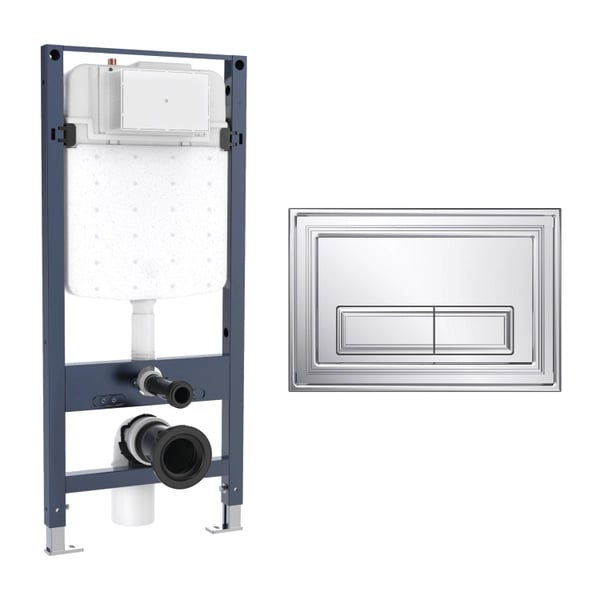 Belgravia Slim Concealed Cistern Frame Set 4