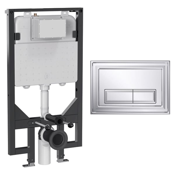 Belgravia Ultra Slim Concealed Cistern Frame Set 5