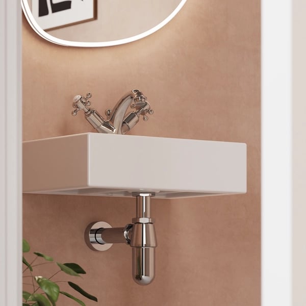 Bottle Trap with 400mm Pipe Chrome