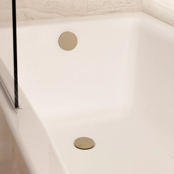 Bath Click Clack Waste Brushed Brass