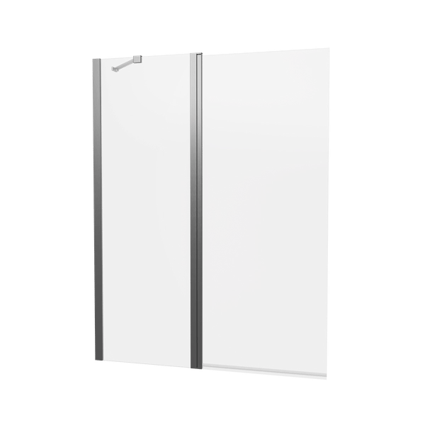 Clear 6 Double Bath Screen in Slate