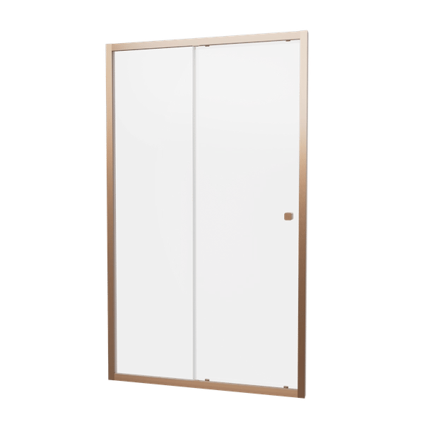 Clear 6 Sliding Shower Door in Brushed Bronze