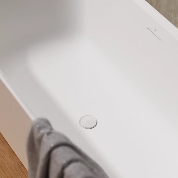 Matt Bath Click Clack Waste unslotted