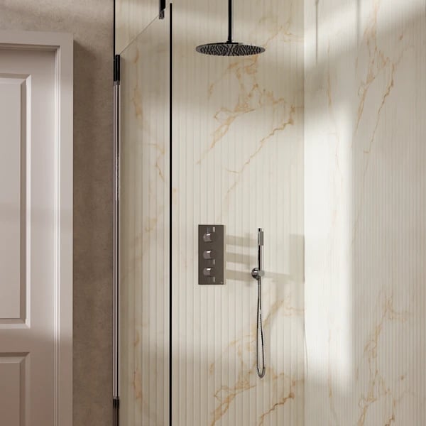 Design Shower Set 7 with Fixed Head & Handset