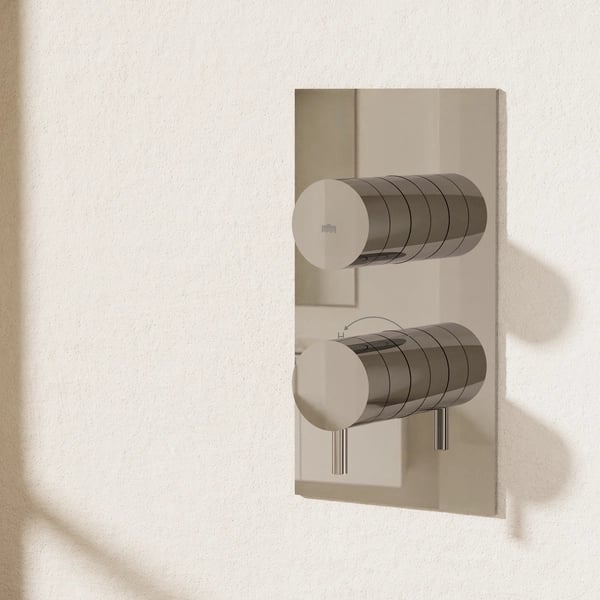 Dial Kai Lever Single Outlet Thermostatic Shower Valve Chrome