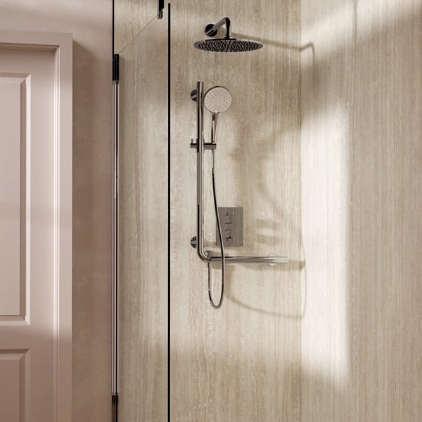 Grab Bar Shower Handset Attachment