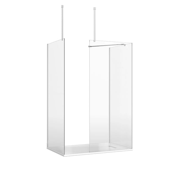 Gallery 8 Walk In Enclosure in Chrome