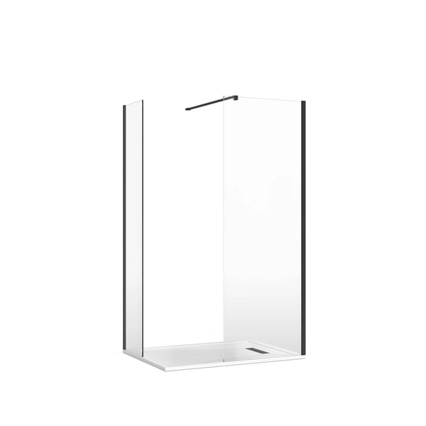 Gallery 8 Corner Shower in Matt Black