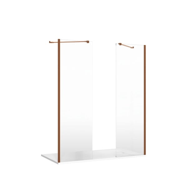 Gallery 10 Double Recessed Shower in Brushed Bronze