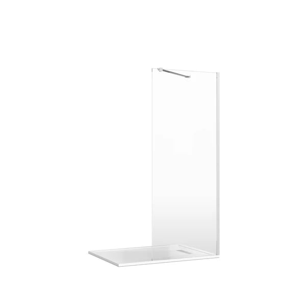 Gallery 8 Walk in Recessed Shower in Polished Stainless Steel