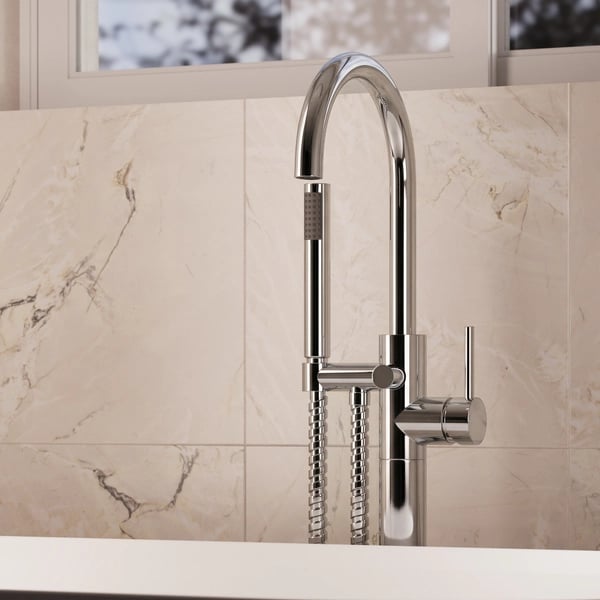 Fusion Bath Shower Mixer with Kit Chrome