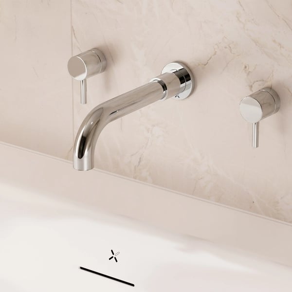 Fusion Bath Filler Wall Mounted Chrome