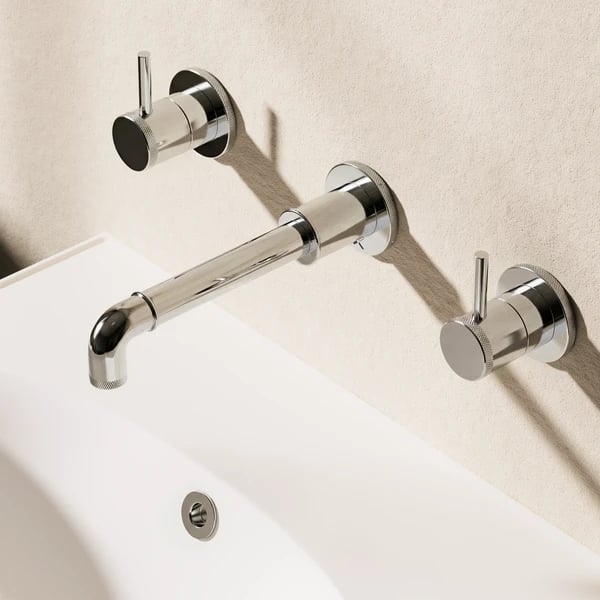 MPRO Industrial 3 Hole Wall Basin Tap