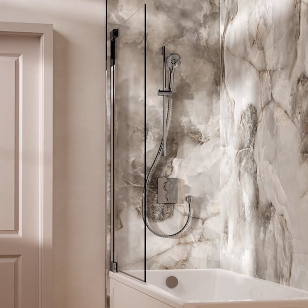 Crossbox Push Shower Set 4 with Handset & Bath Filler