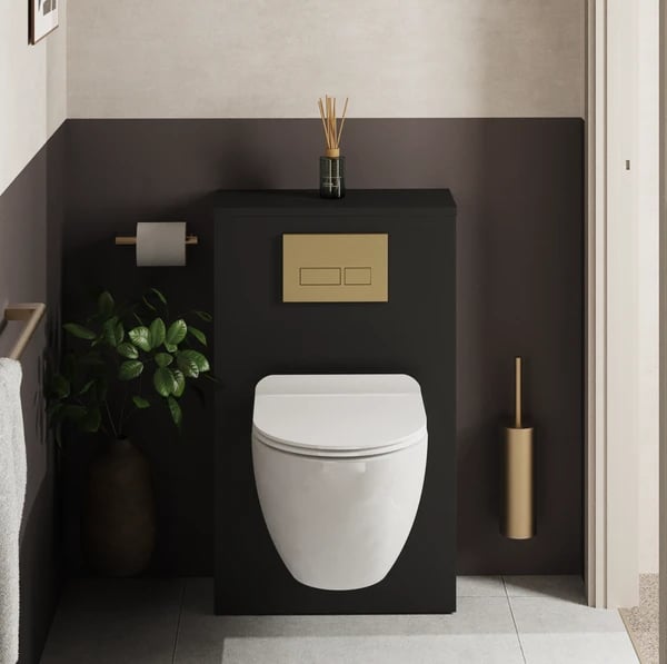 Toilet Furniture Unit in Matt Black