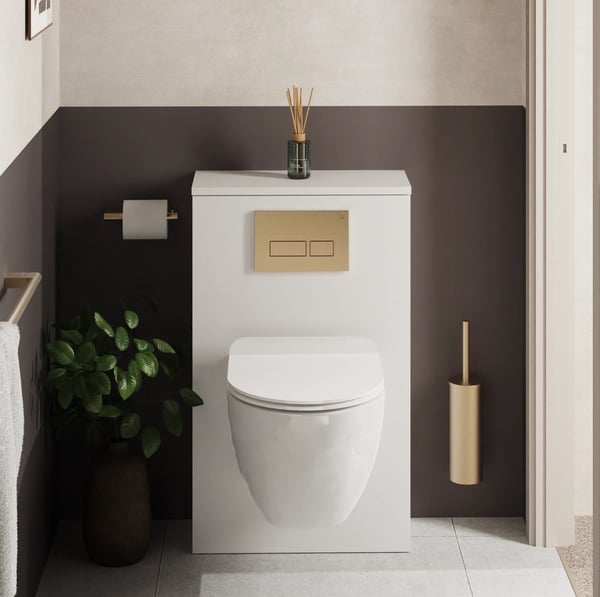 Toilet Furniture Unit in Matt White