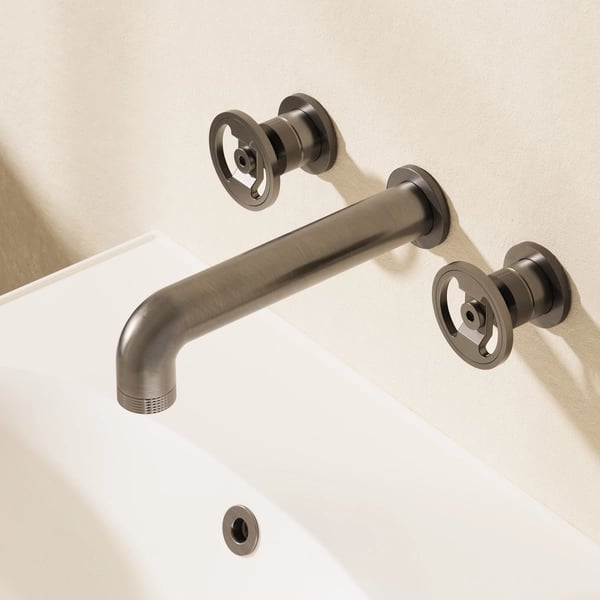Union 3 Hole Wall Basin Tap Lever Handles