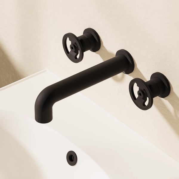 Union 3 Hole Wall Basin Tap Lever Handles