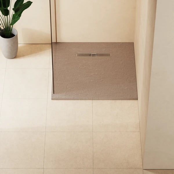 Vito Textured Square Shower Tray