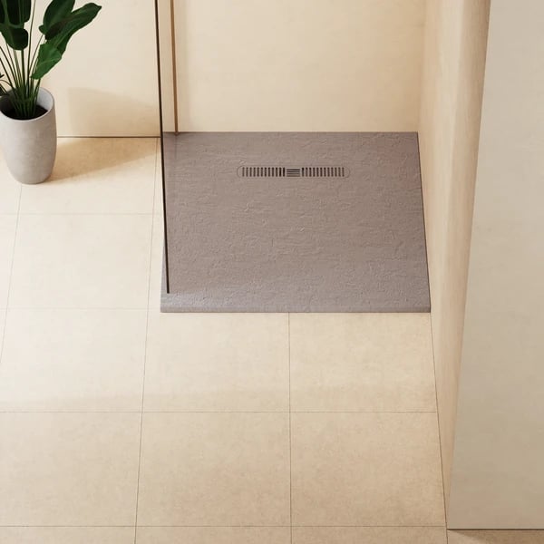 Vito Textured Square Shower Tray