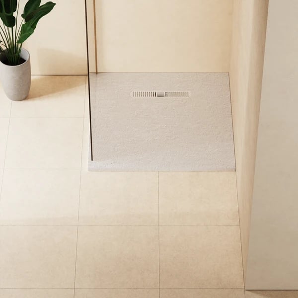 Vito Textured Square Shower Tray
